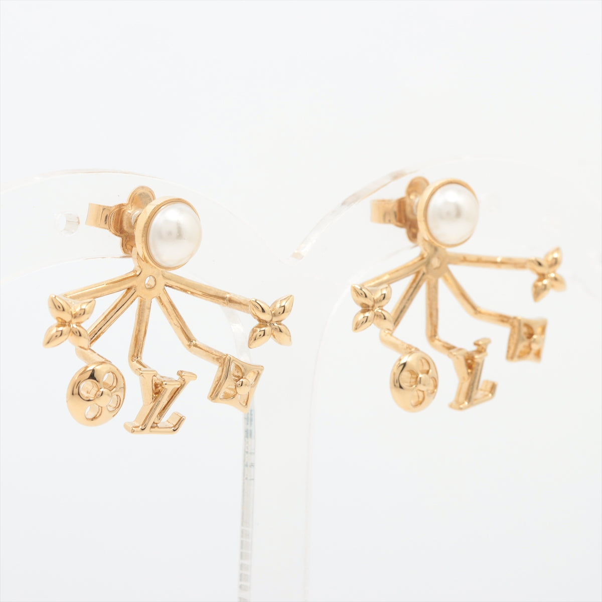 Louis Vuitton M00601 BOOKLE Dreille cruiser Piercing jewelry (for both ears) GP x Imitation pearl Gold