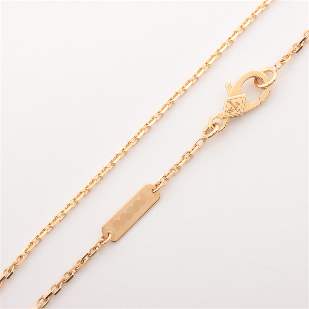 Van Cleef & Arpels Vintage Alhambra Golden shell diamond Necklace 750(YG) 6.6g Limited to 2018