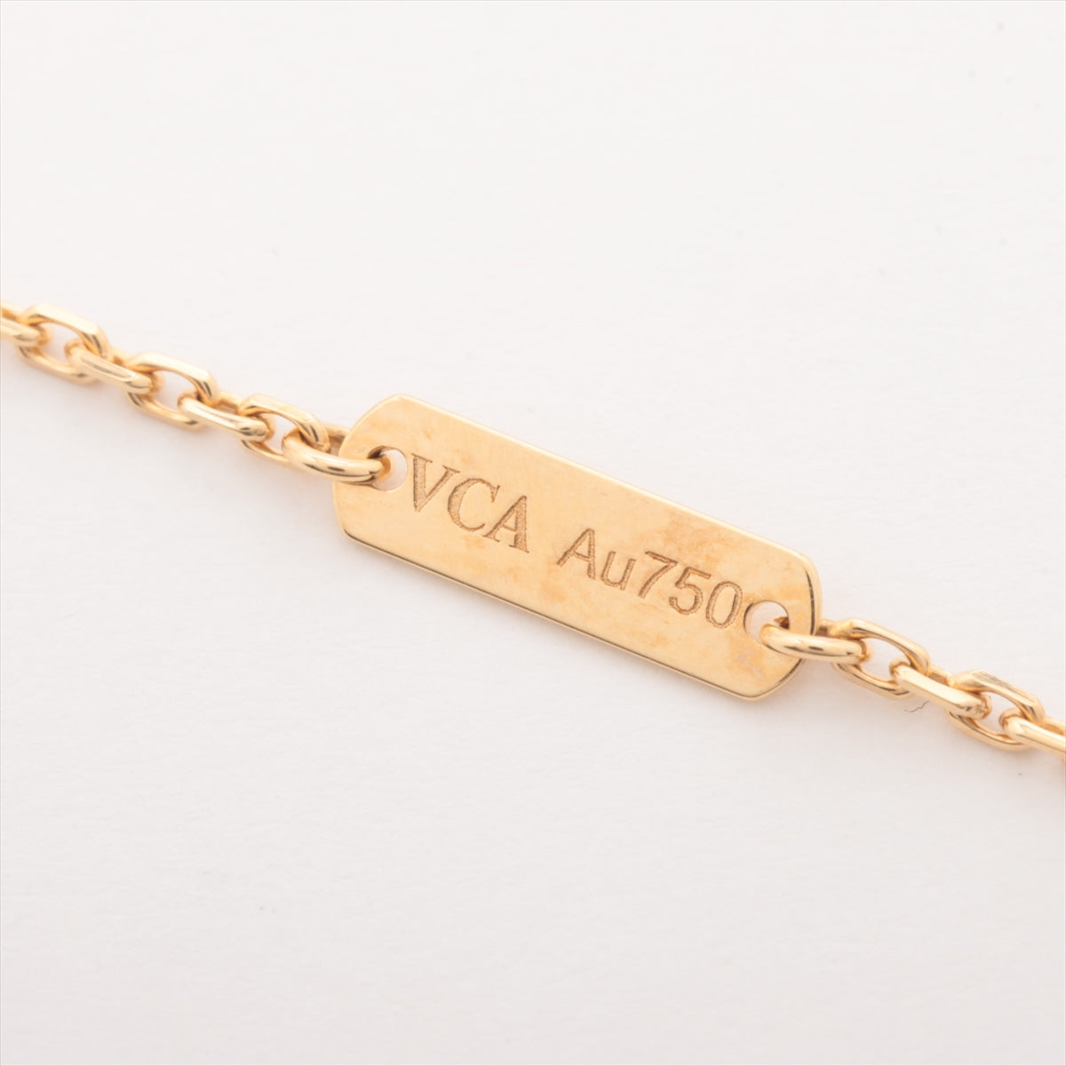 Van Cleef & Arpels Vintage Alhambra Golden shell diamond Necklace 750(YG) 6.6g Limited to 2018