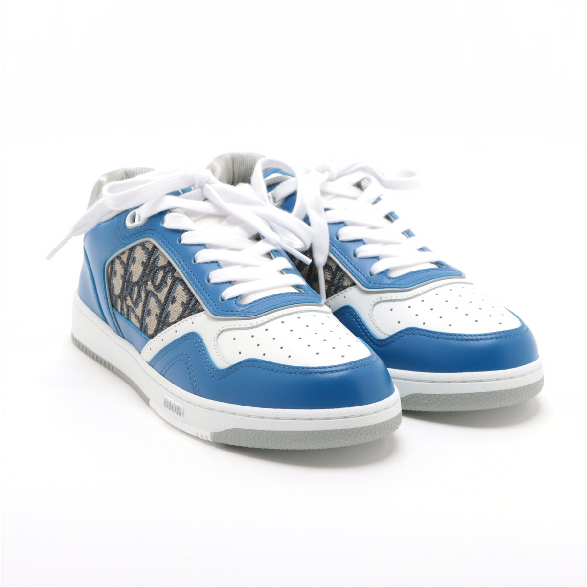 DIOR B27 Leather Sneakers 40 Men's Blue x white FA0322 Oblique Is there a replacement string