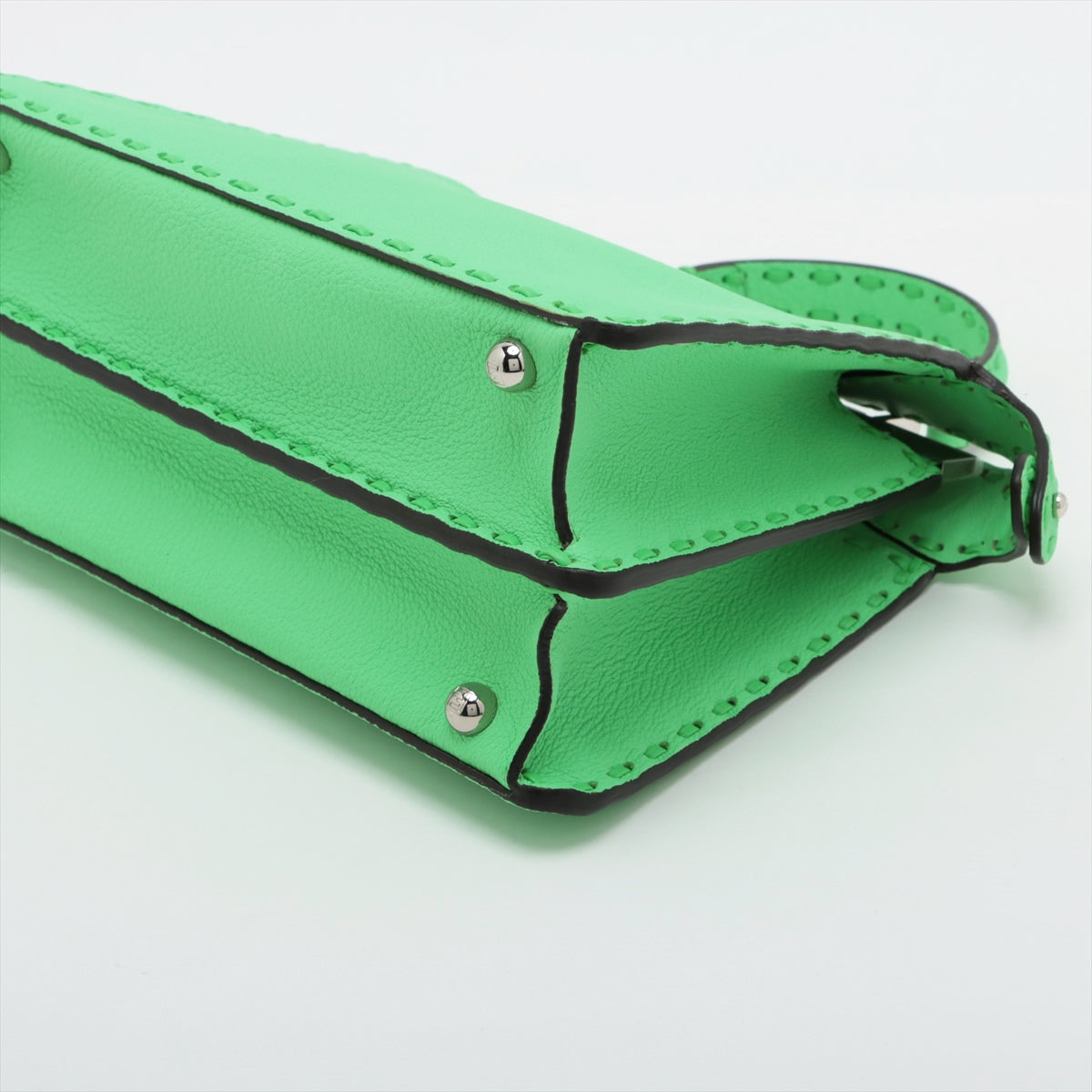 Fendi Selleria Peek-a-boo ICU Co., Ltd. small Leather 2way handbag Green 8BN327