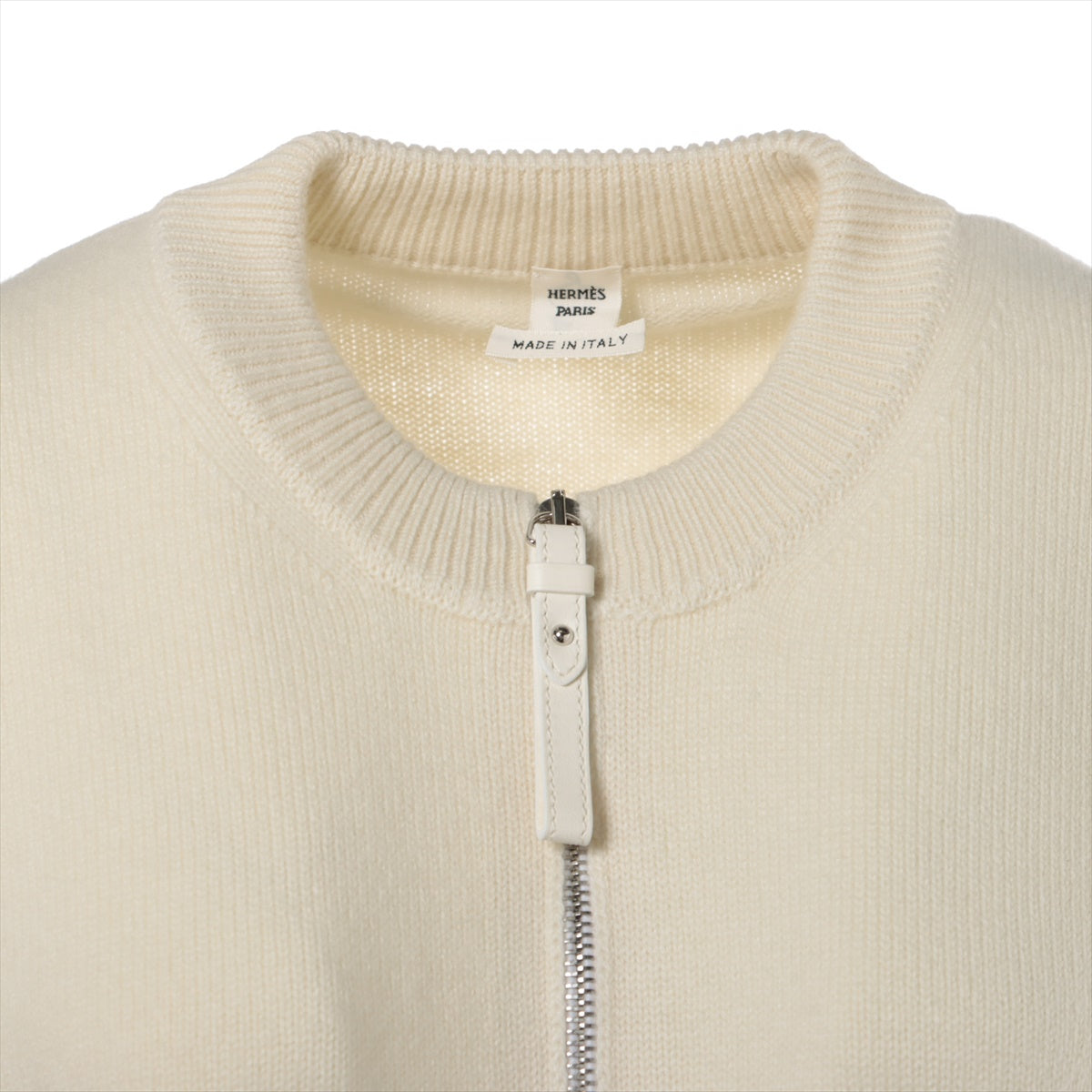 Hermès Serie 22 years Cashmere Knit jacket 34 Ladies' Ivory  2H2701D1