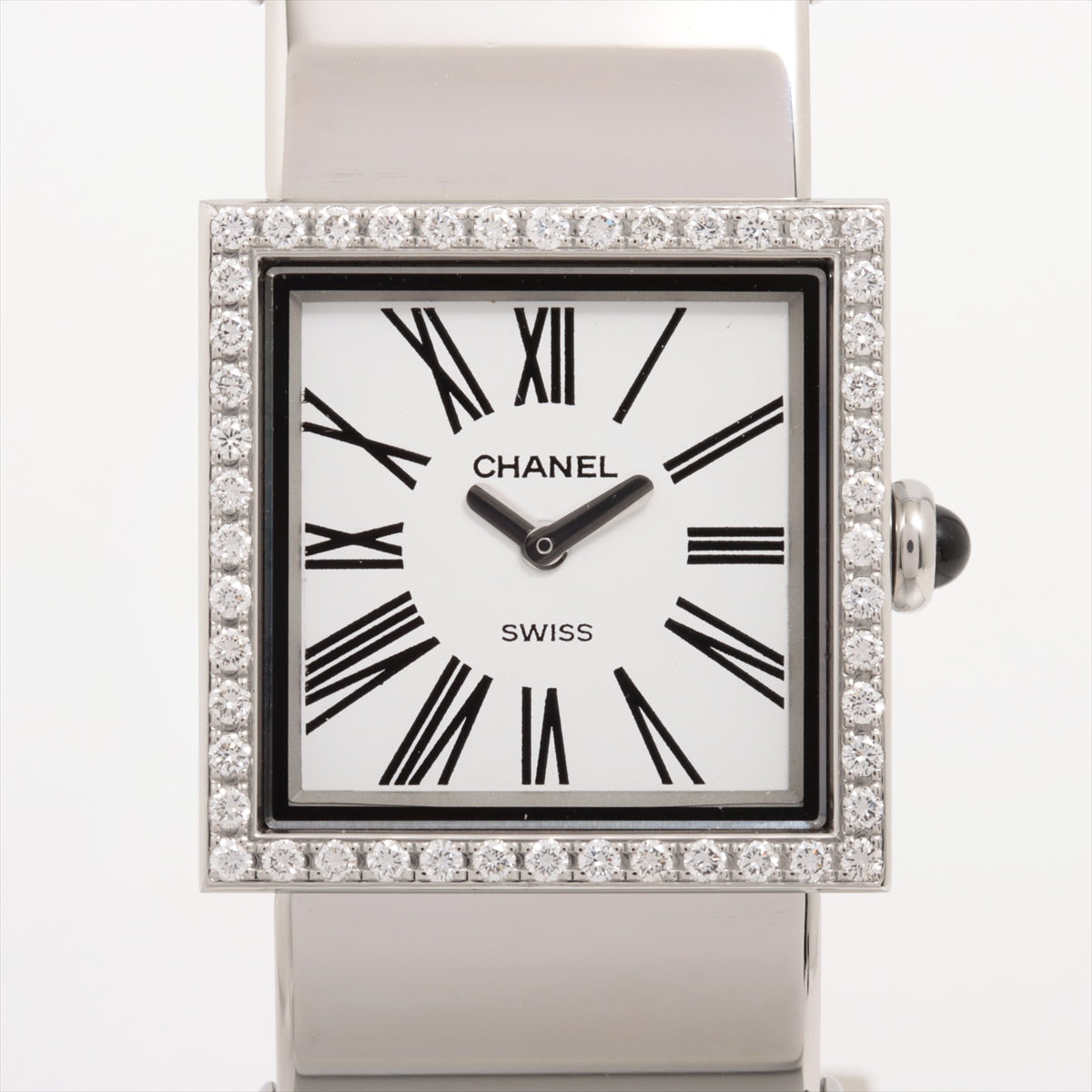 Chanel Mademoiselle H0830 SS QZ White-Face Extra Link 1