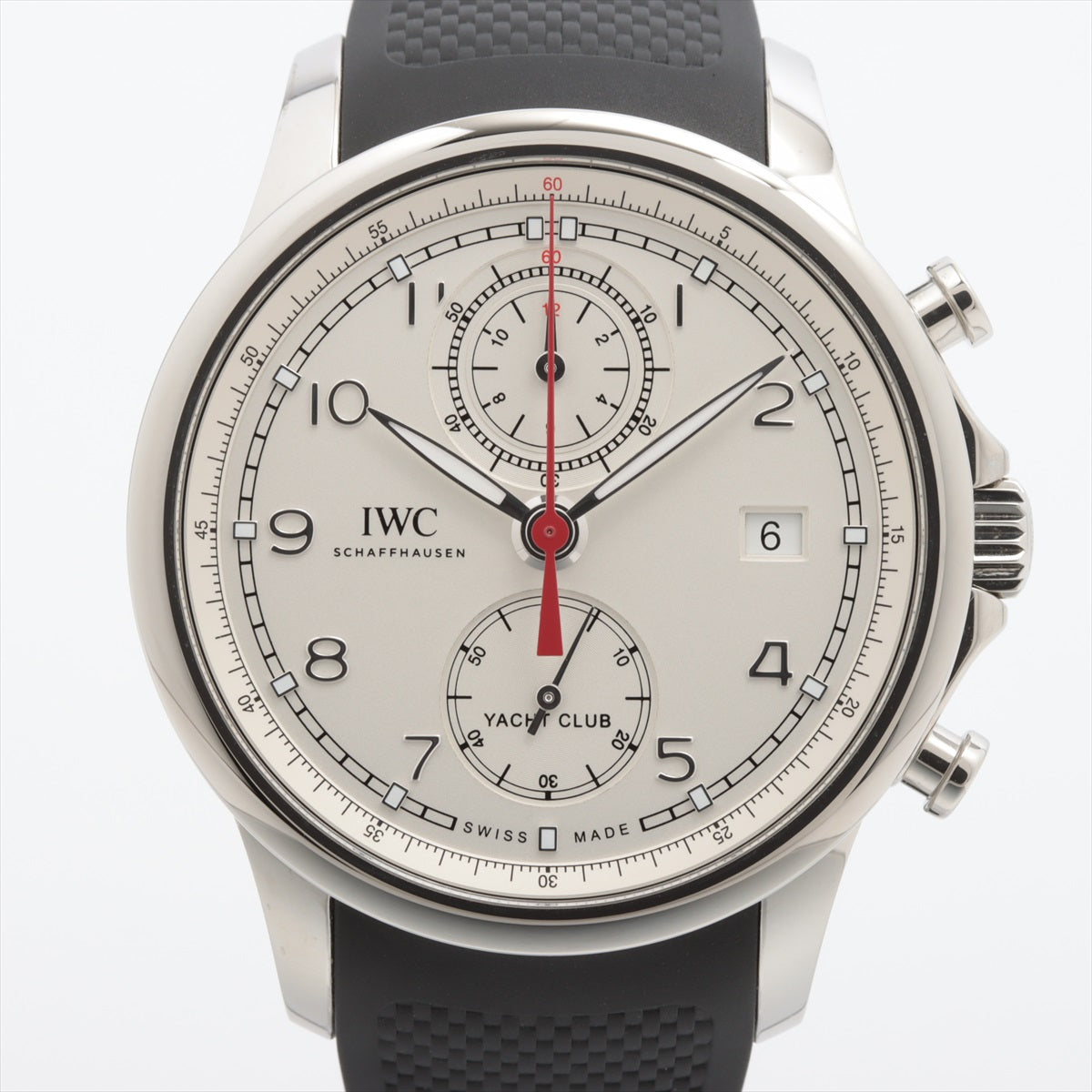 IWC Portugieser Yacht Club IW390502 SS & rubber AT Silver-Face