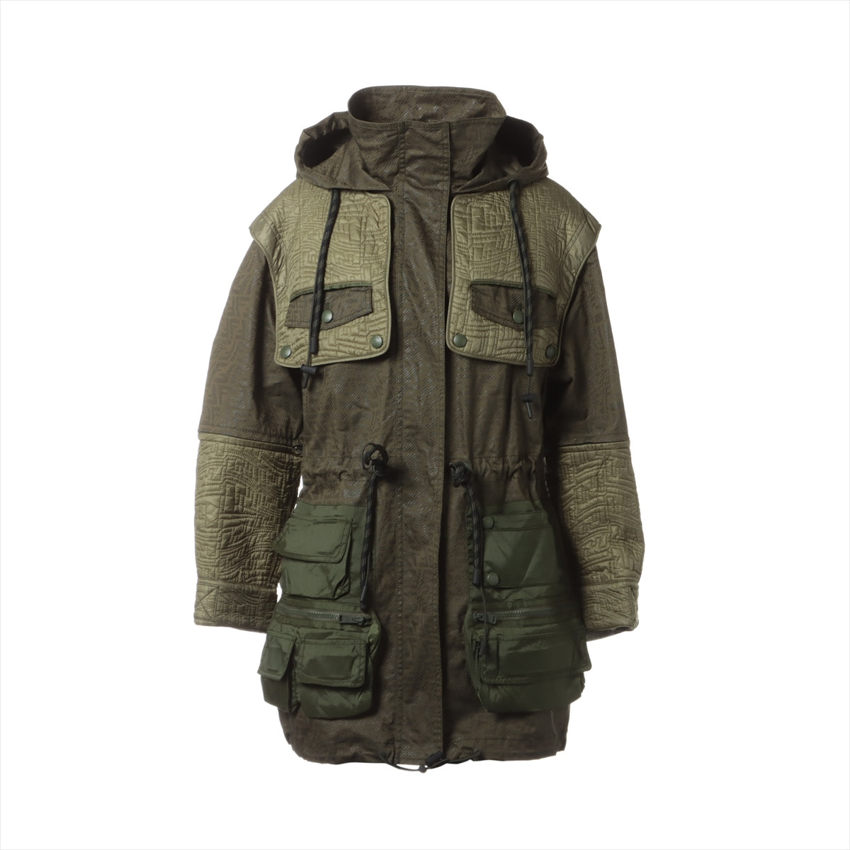 Fendi 21 years Cotton Military jacket 40 Ladies' Khaki  FLF649