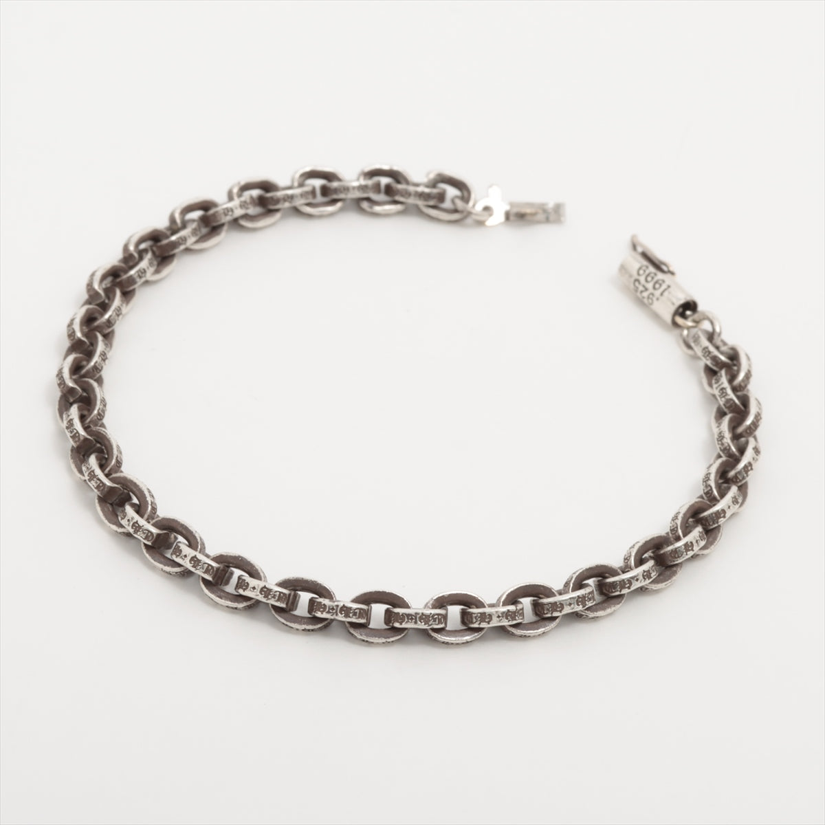 Chrome Hearts Paper Chain 7 inch Bracelet 925×14K 13.6g
