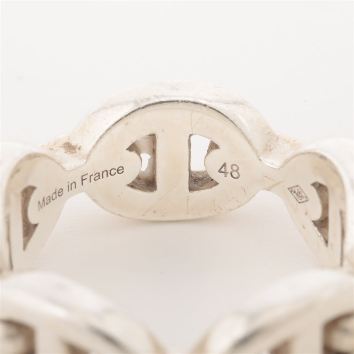 Hermès Chaîne d'Ancre Anchenet rings 48 925 6.1g Silver