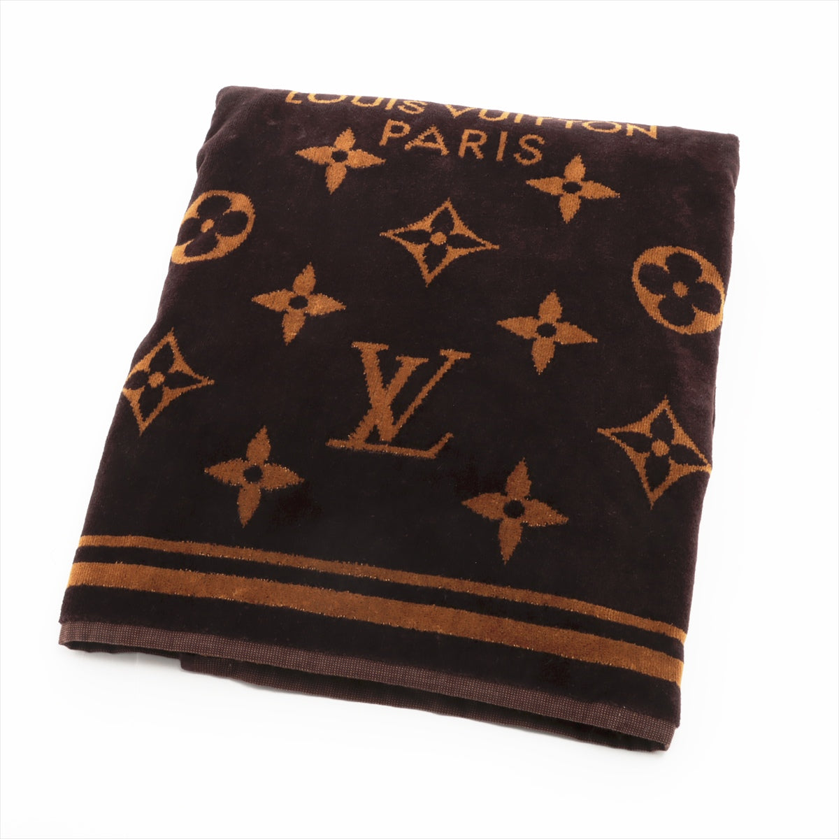 Louis Vuitton M72364 Drap De Bain Monogram Classic BS2282 Beach towels Cotton Brown