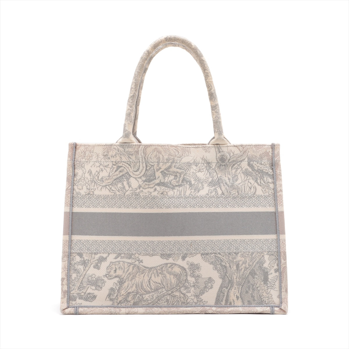 Christian Dior Toile Doo JUY Embroidery Book Tote small canvas Tote bag Grey