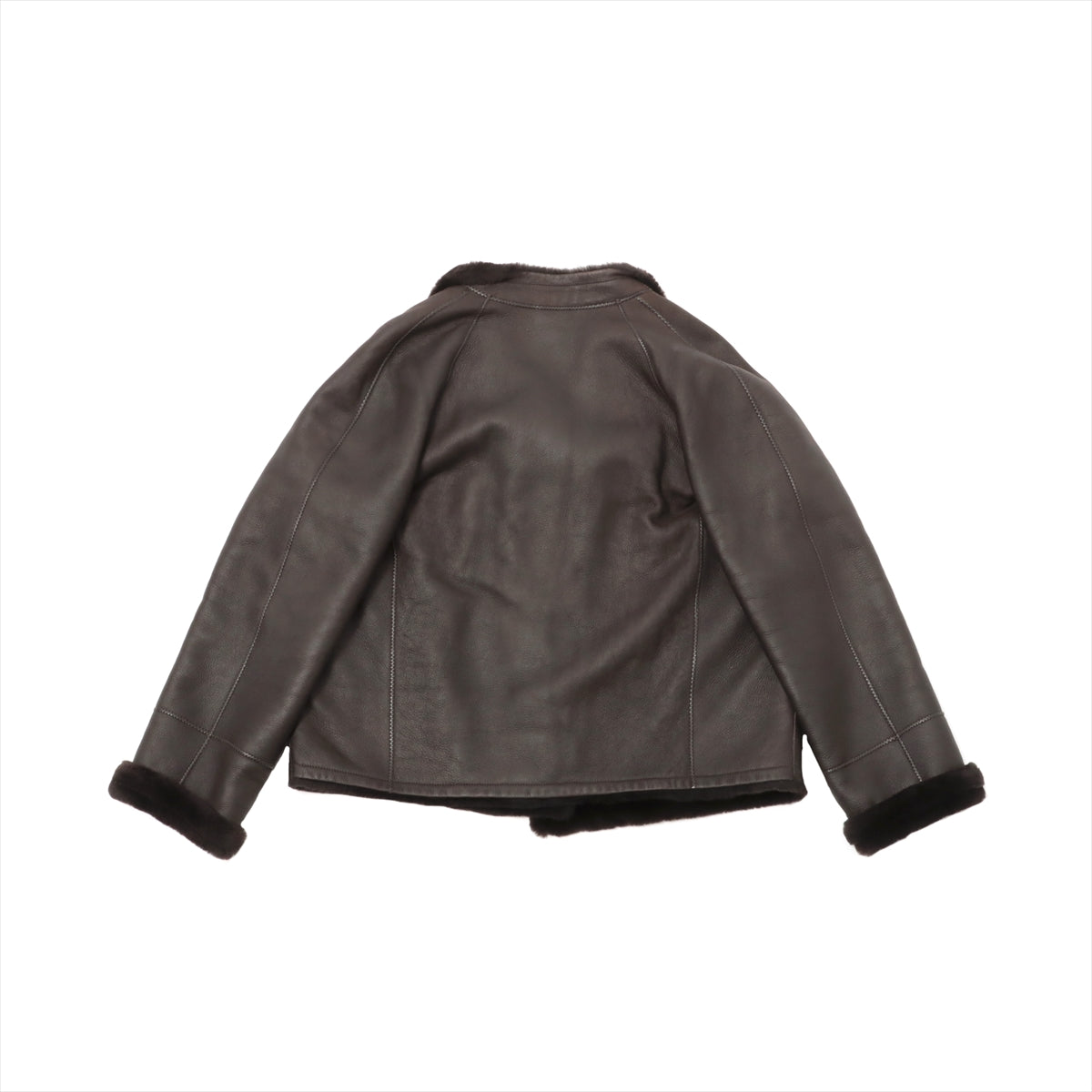 Hermès Margiela Lambskin Jacket 38 Ladies' Brown