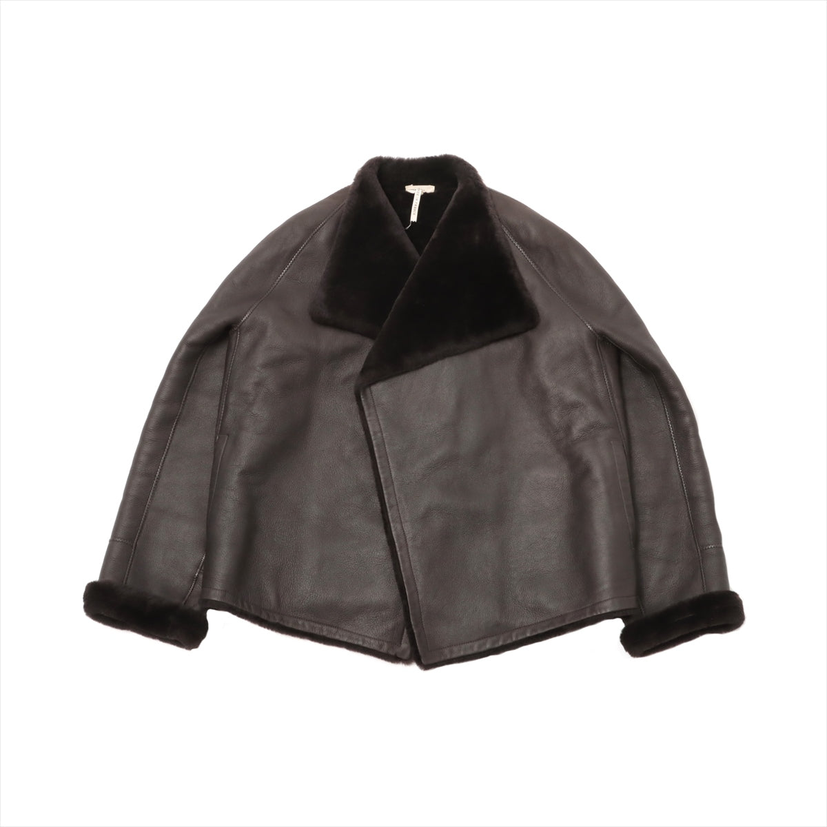 Hermès Margiela Lambskin Jacket 38 Ladies' Brown