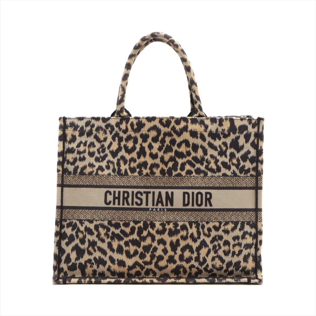 Christian Dior Book Tote Large canvas Tote bag Léopard