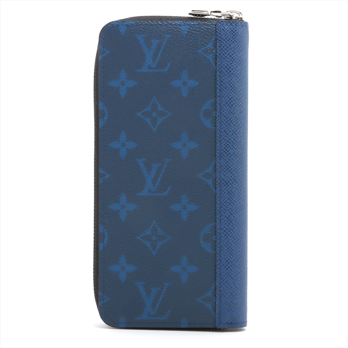Louis Vuitton Taiga Llama Zippy wallet vertical M30447 Cobalt Round-Zip-Wallet With RFID response
