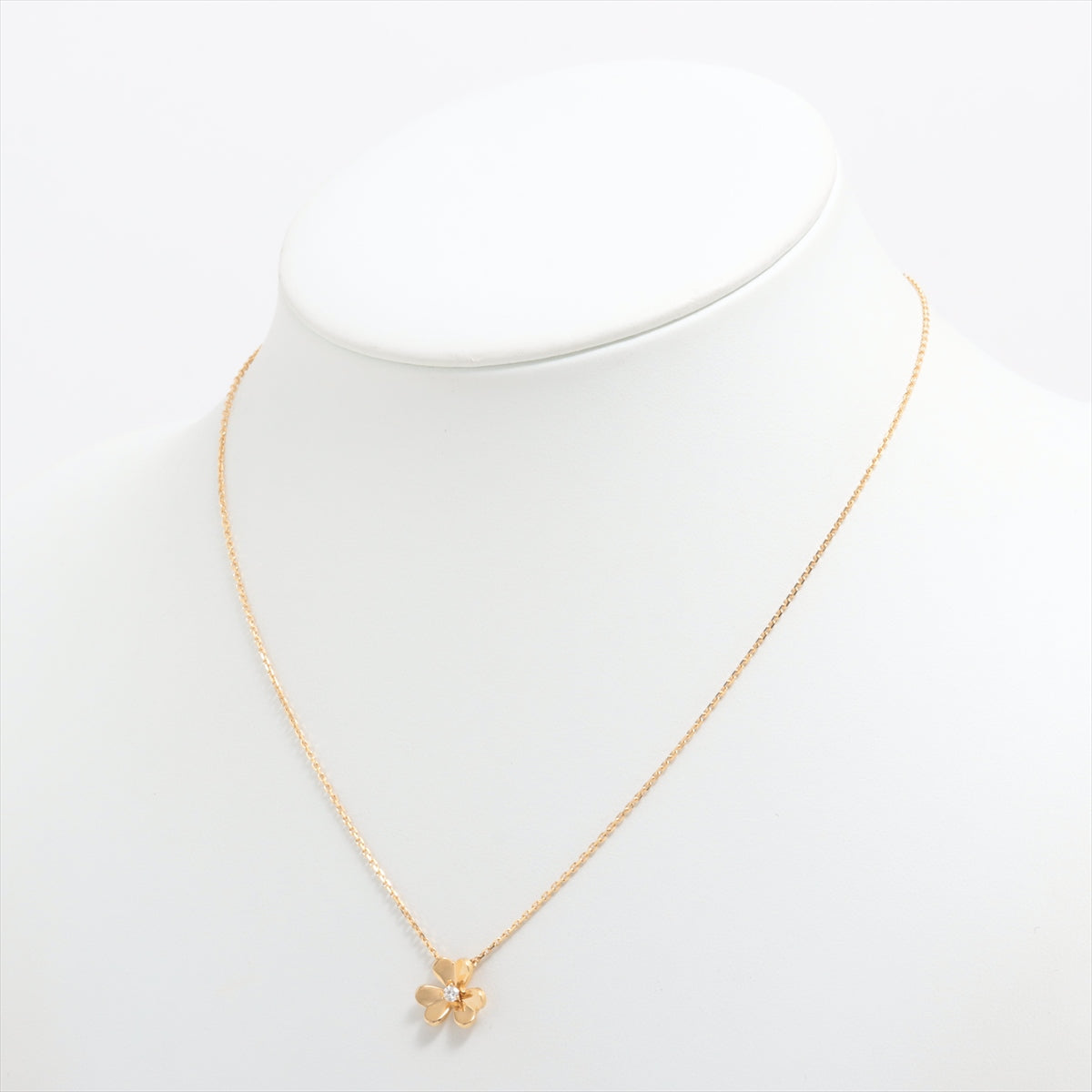 Van Cleef & Arpels Frivole Mini diamond Necklace 750(YG) 3.1g