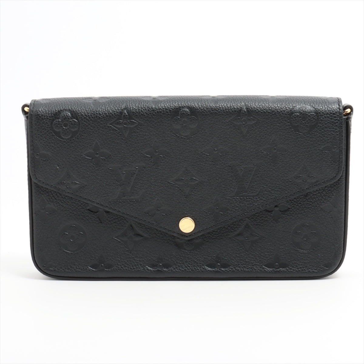 Louis Vuitton monogram empreinte Pochette Felicie M64064 Noir Shoulder pouch With RFID response