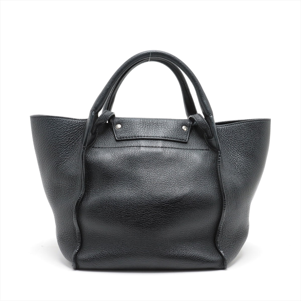 CELINE BIG BAG small Leather 2 way tote bag Black