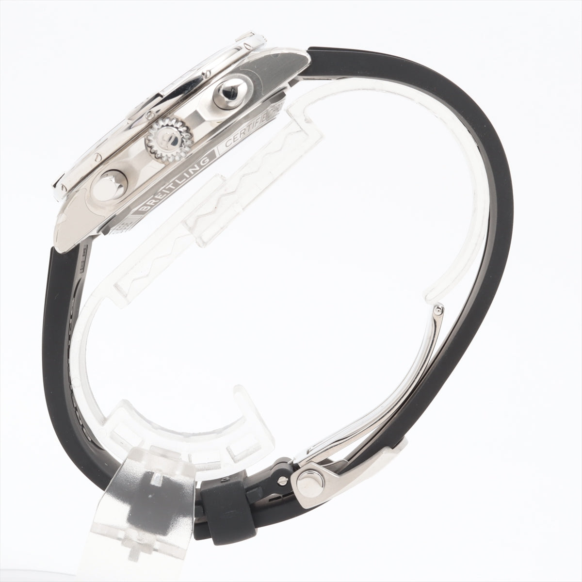 Breitling Chronomat B01 42 PB0134101C1S1 SS & rubber AT Iceblue-Face