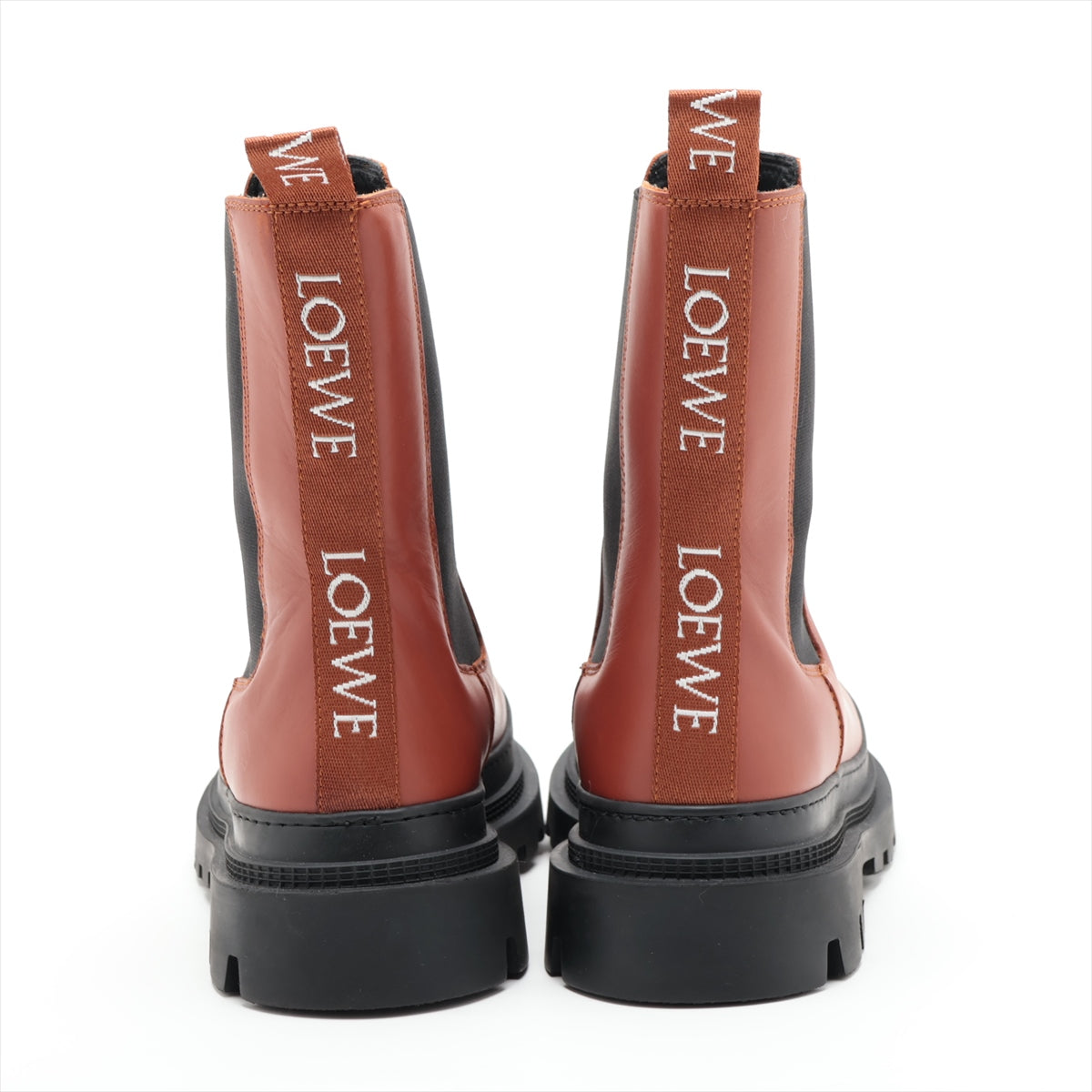 Loewe Leather Side Gore Boots 37 Ladies' Brown