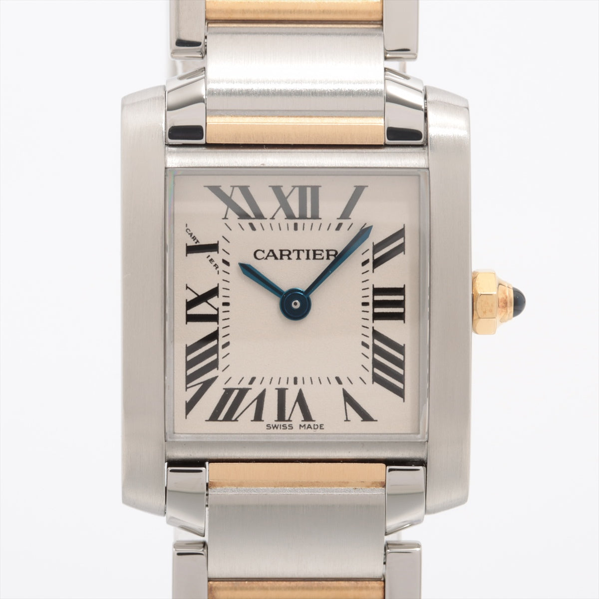 Cartier Tank Francaise W51007Q4 SS×YG QZ Ivory-Face Extra Link 1