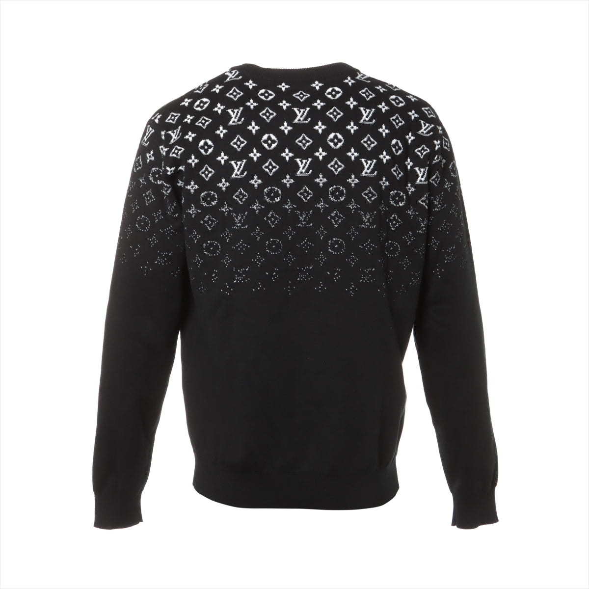 Louis Vuitton 24SS Cotton Knit M Men's Black  RM241Q  gradient monogram