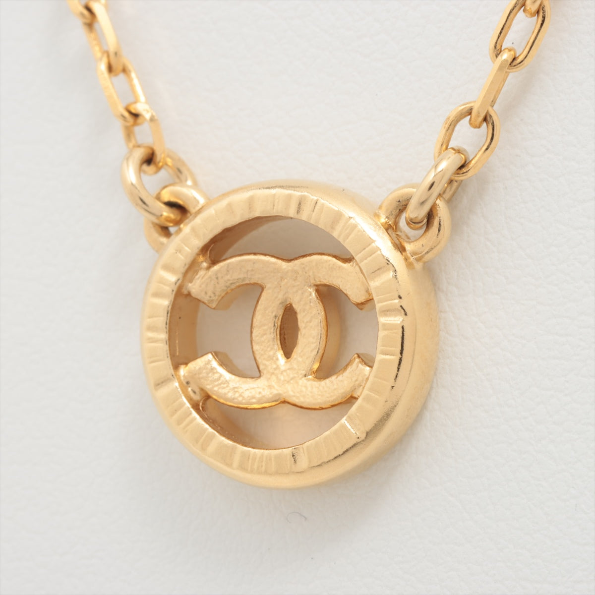 Chanel Coco Mark A22A Necklace GP×inestone Gold