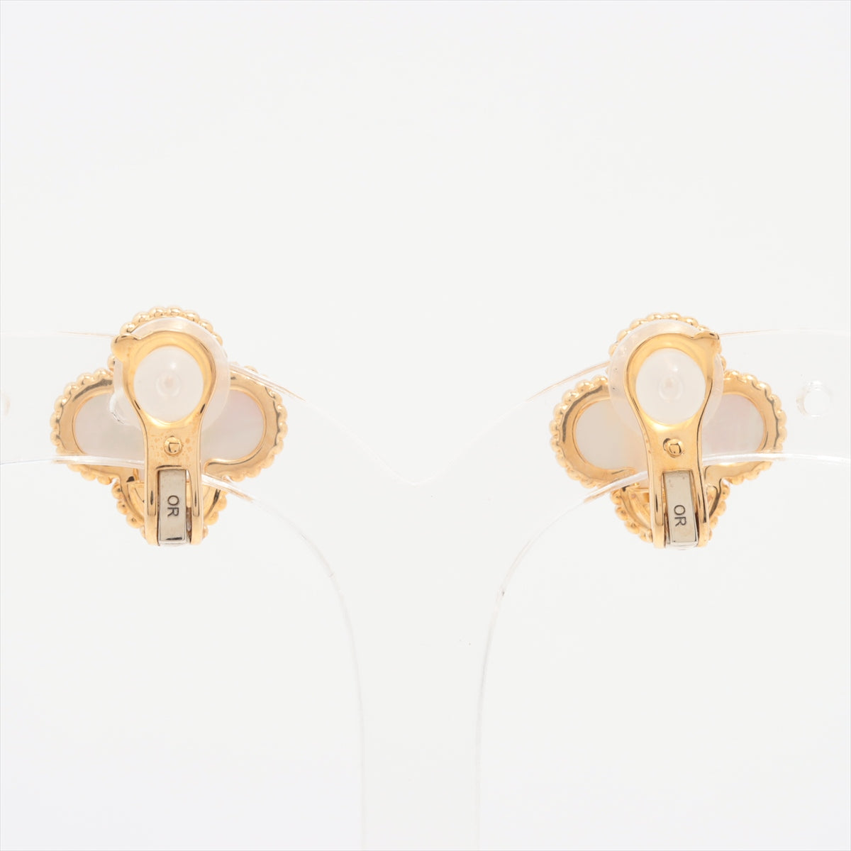Van Cleef & Arpels Vintage Alhambra shells Earings 750(YG) Total 7.3g VCARA44100
