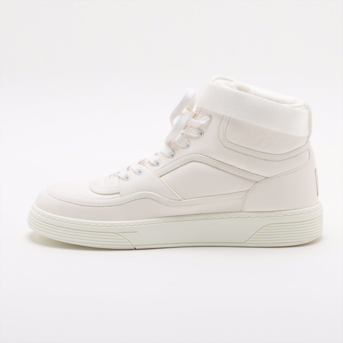 Chanel Coco Mark Leather High-top Sneakers 41 Men's White G35062 Is there a replacement string
