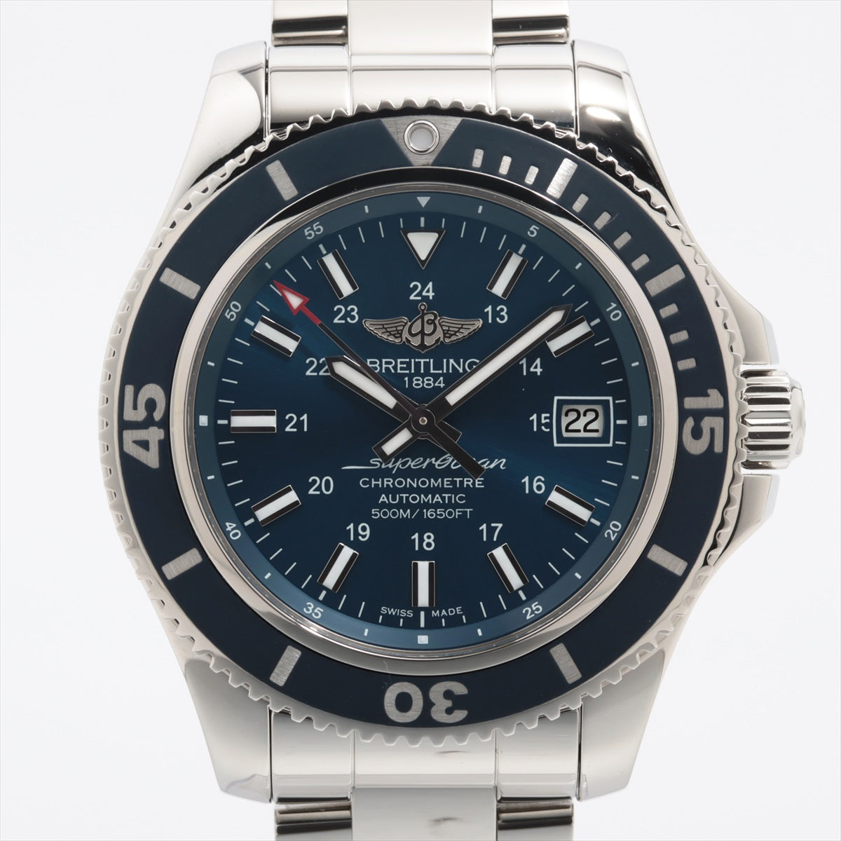Breitling Superocean II A17365D1/C957 SS AT Blue-Face Extra Link 1