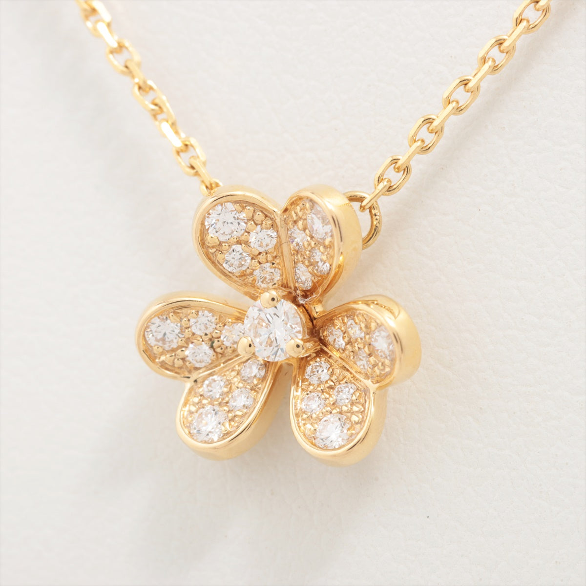 Van Cleef & Arpels Frivole Mini diamond Necklace 750(YG) 3.5g VCARP24000