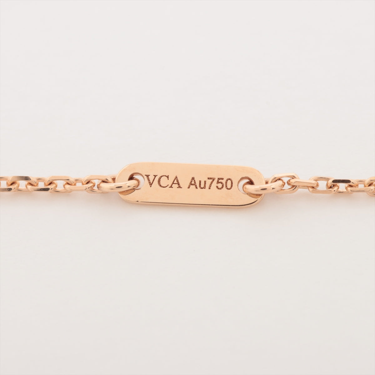Van Cleef & Arpels Sweet Alhambra Carnelian Necklace 750(PG) 2.9g VCARN59M00