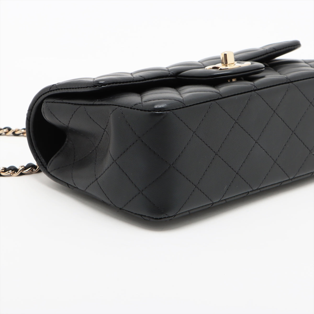 Chanel Matelasse Lambskin 2way shoulder bag Black Gold Metal fittings