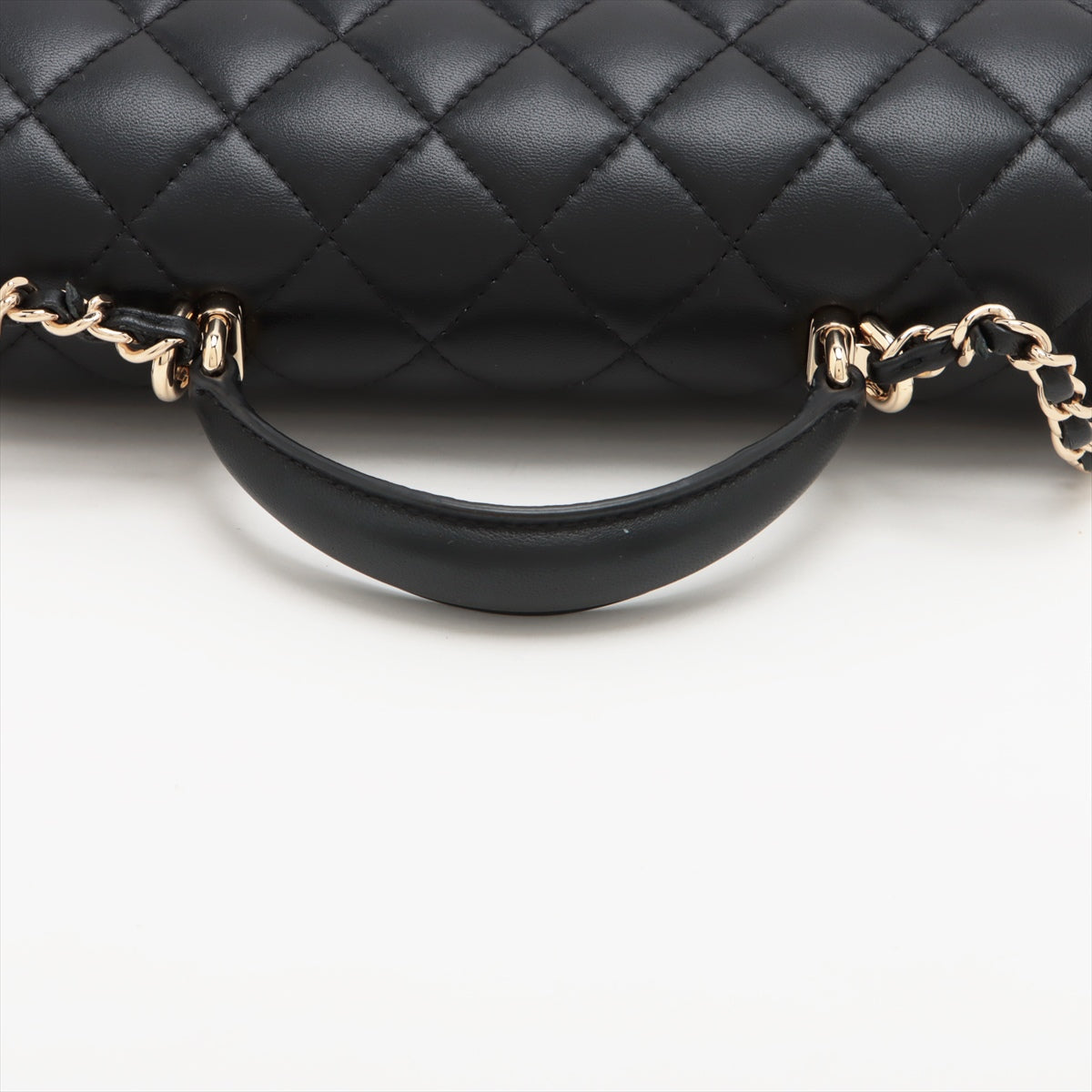 Chanel Matelasse Lambskin 2way shoulder bag Black Gold Metal fittings