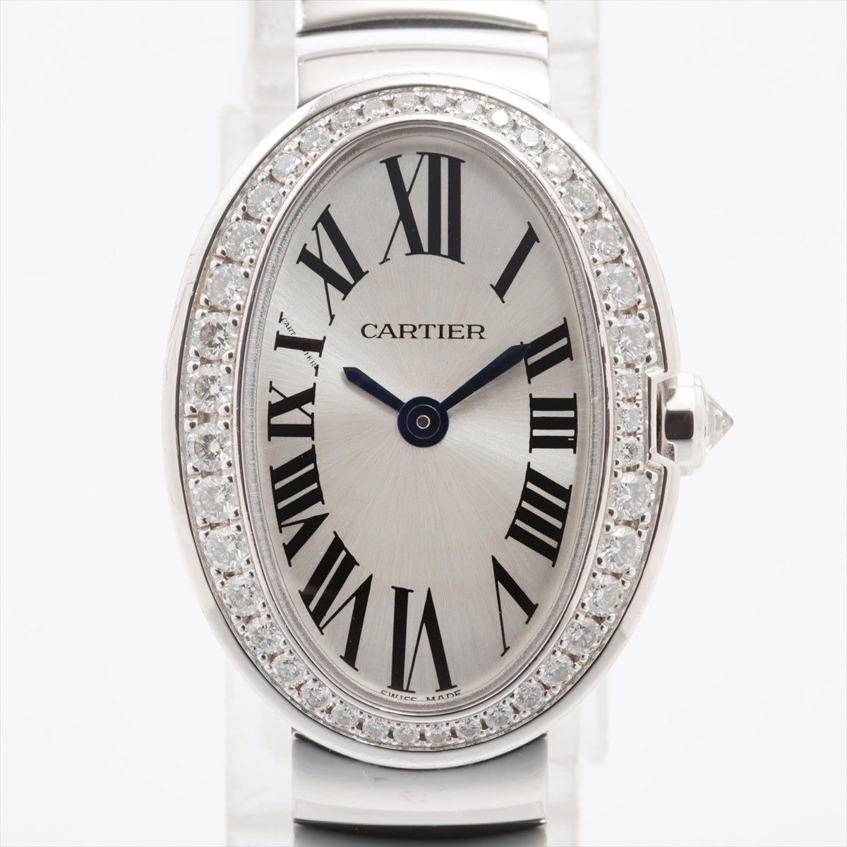 Cartier Mini Baignoire WB520025 WG QZ Silver-Face Extra-Link 5