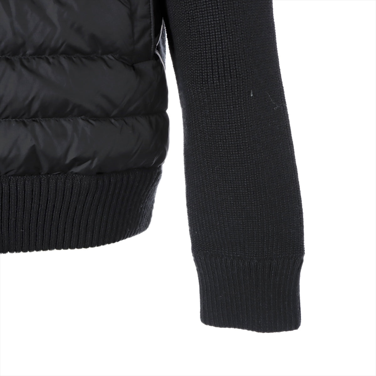 Moncler 22 years Wool & nylon Down jacket XXL Men's Black  H20919B50800 Switching knit