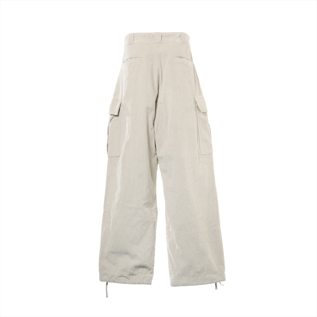 Prada 23 years Cotton Cargo pants L Men's Beige  SPH286 Corduroy Triangle logo
