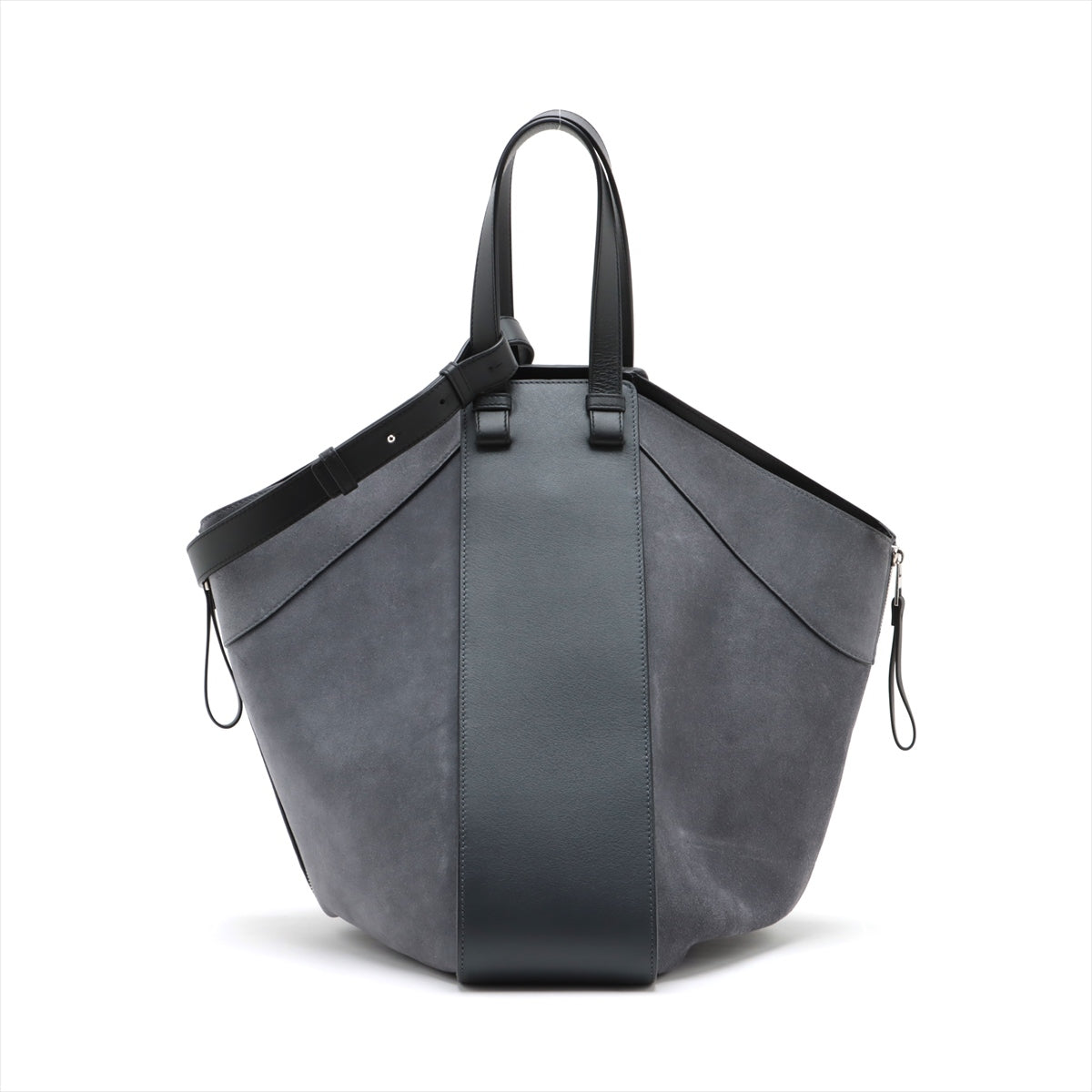 Loewe Hammock Large Leather & suede Hand bag Grey