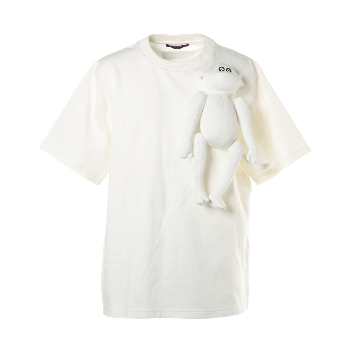 Louis Vuitton 21SS Cotton T-shirt XXL Men's White  HKY76WTCL Monogram  3D monkey