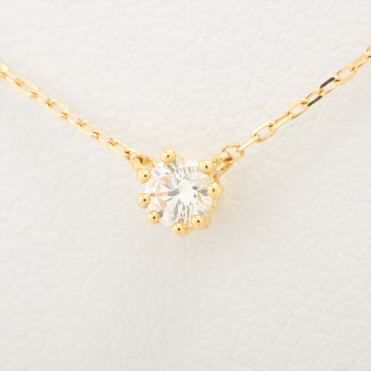 AHKAH BB diamond Necklace K18(YG) 0.7g