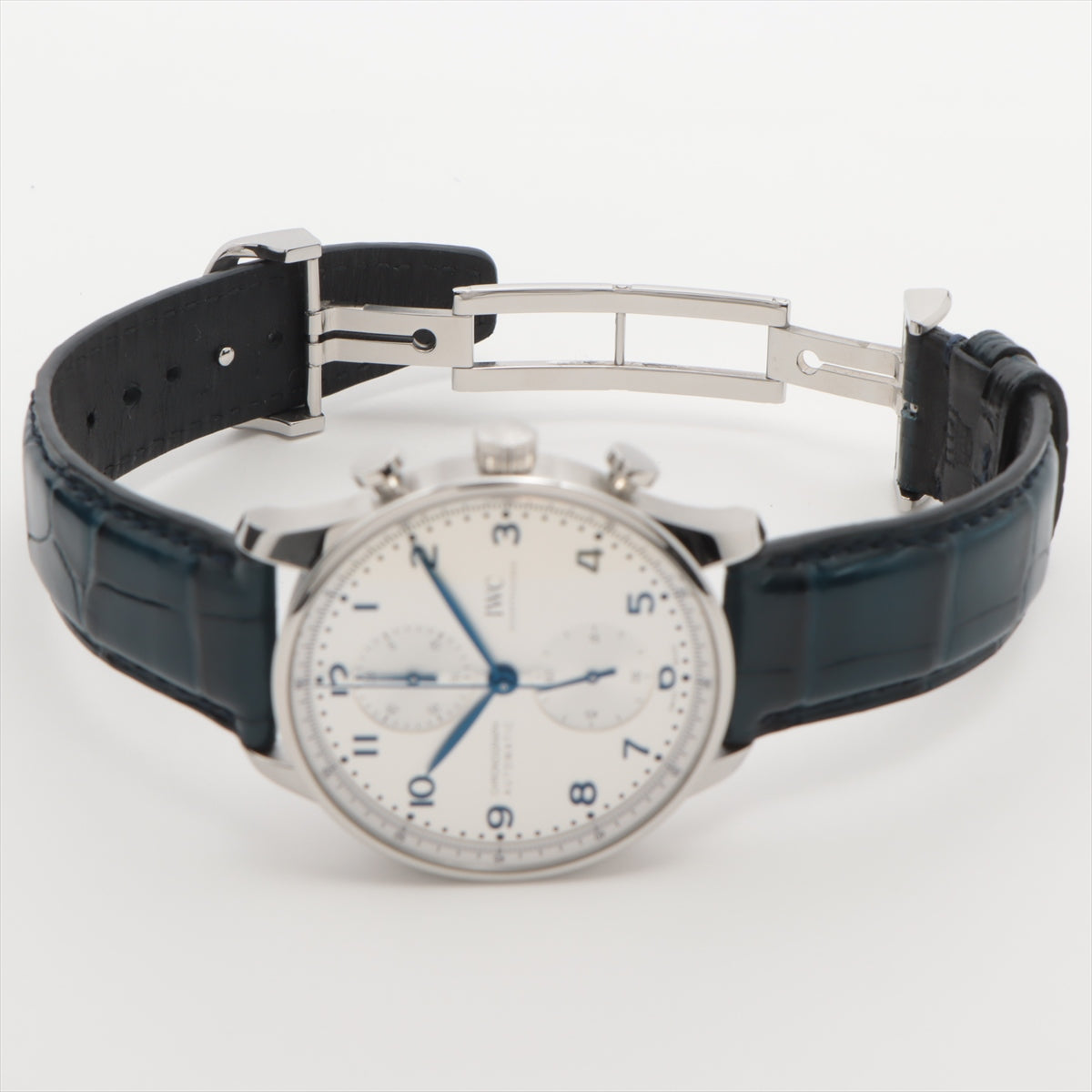 IWC Portugieser IW371605 SS & leather AT Silver-Face