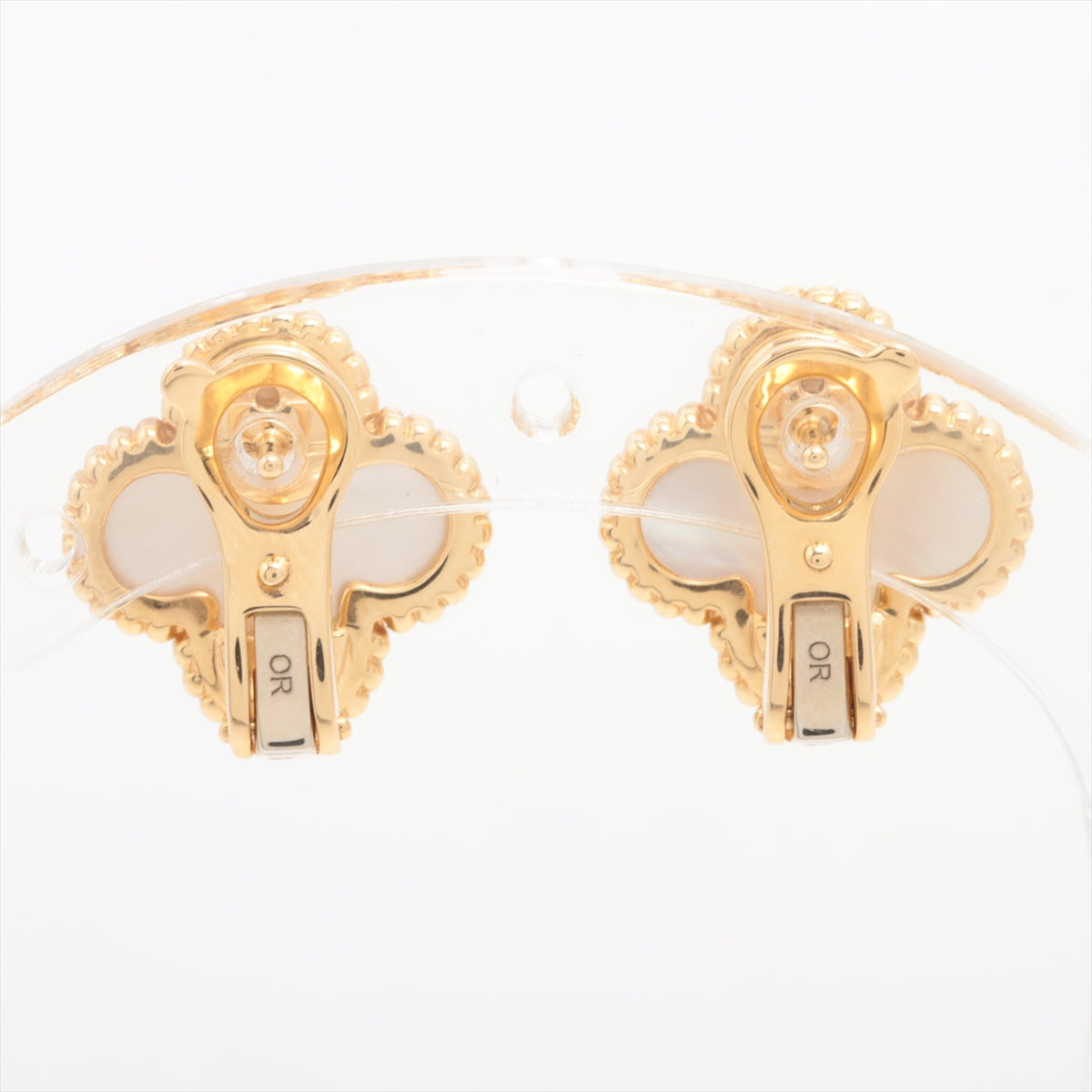 Van Cleef & Arpels Vintage Alhambra shells Piercing jewelry 750(YG) 7.7g