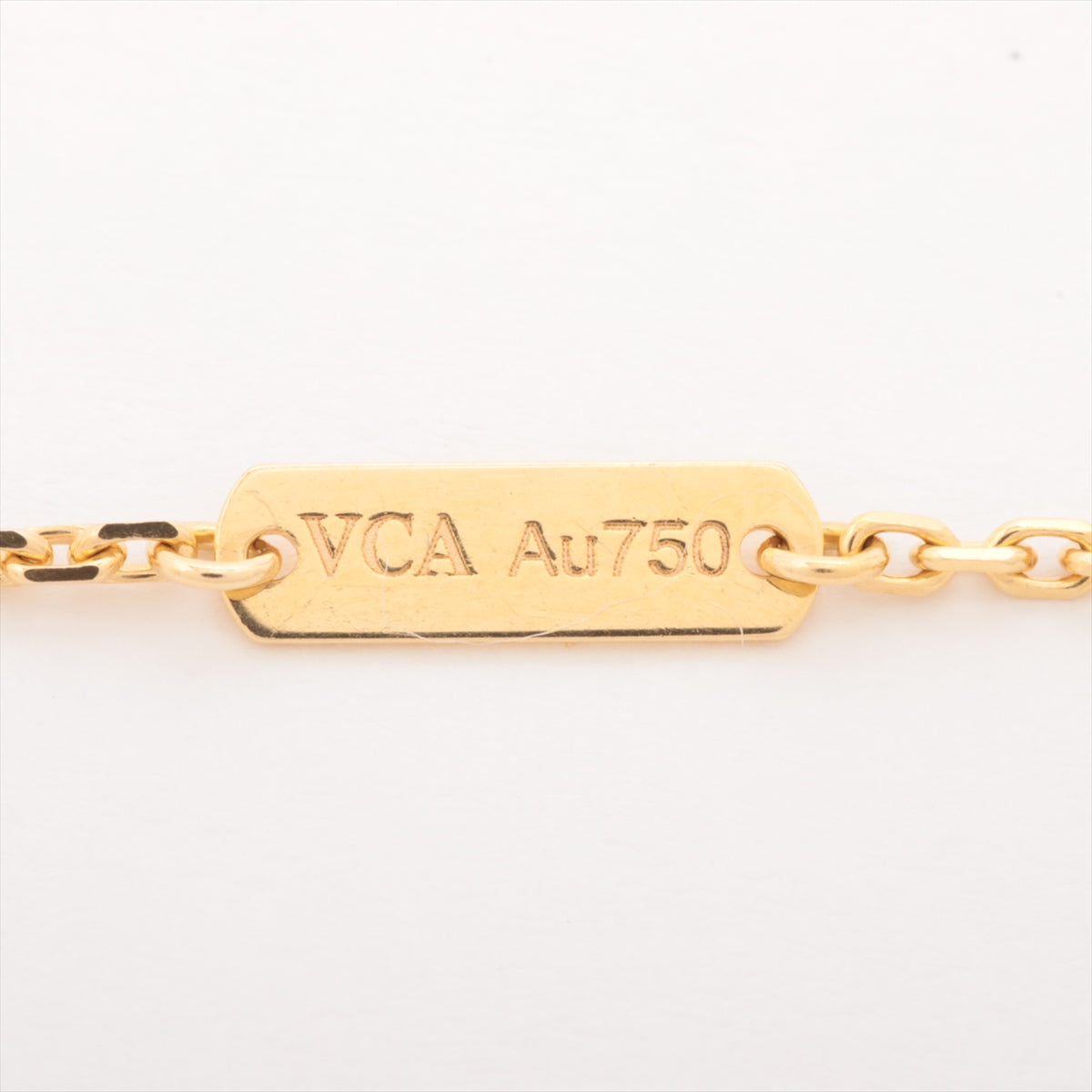 Van Cleef & Arpels Vintage Alhambra Onyx Necklace 750(YG) 5.1g VCARA45800
