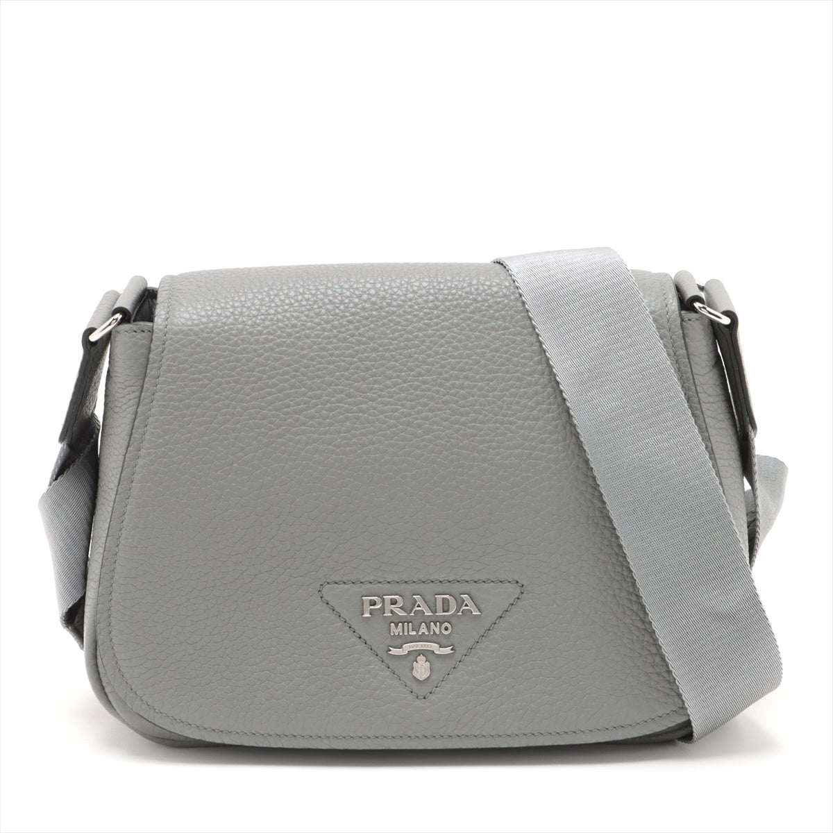 Prada Leather Shoulder bag Grey