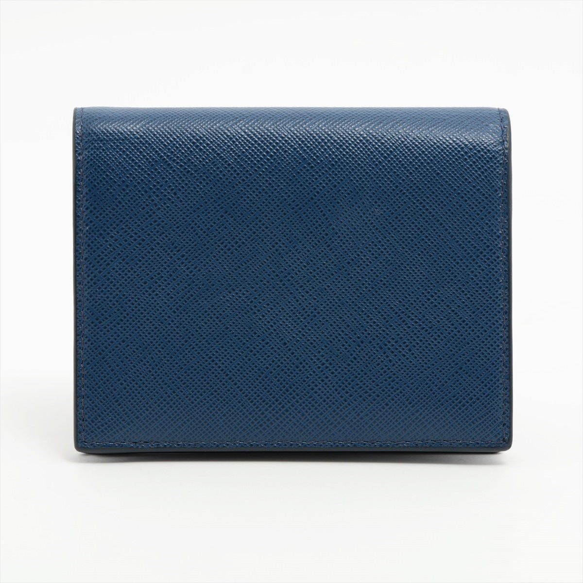 Prada Saffiano 1MV204 Leather Wallet Blue