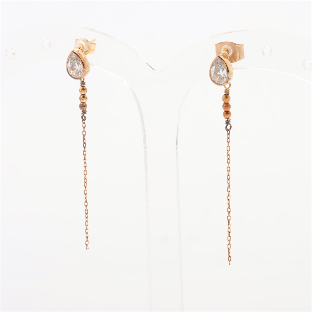 ete Cubic zirconia Piercing jewelry K18×925 1.4g