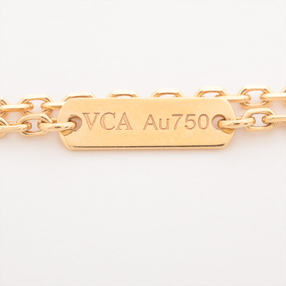 Van Cleef & Arpels Vintage Alhambra shells Necklace 750(YG) 5.2g VCARA45900