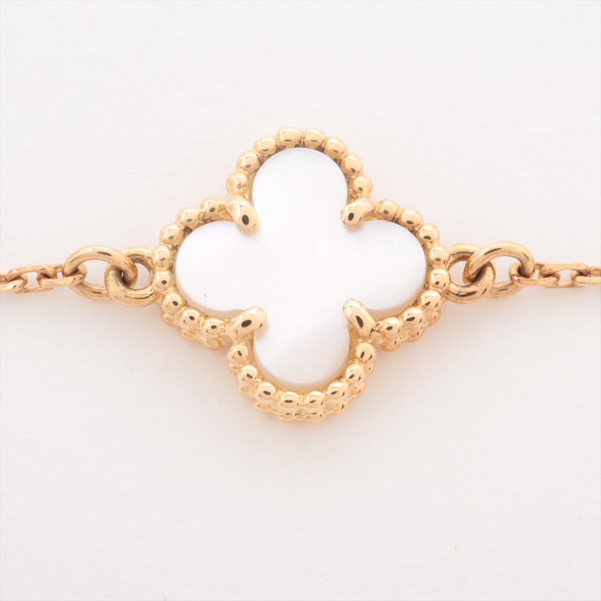 Van Cleef & Arpels Sweet Alhambra shells Bracelet 750(YG) 1.7g