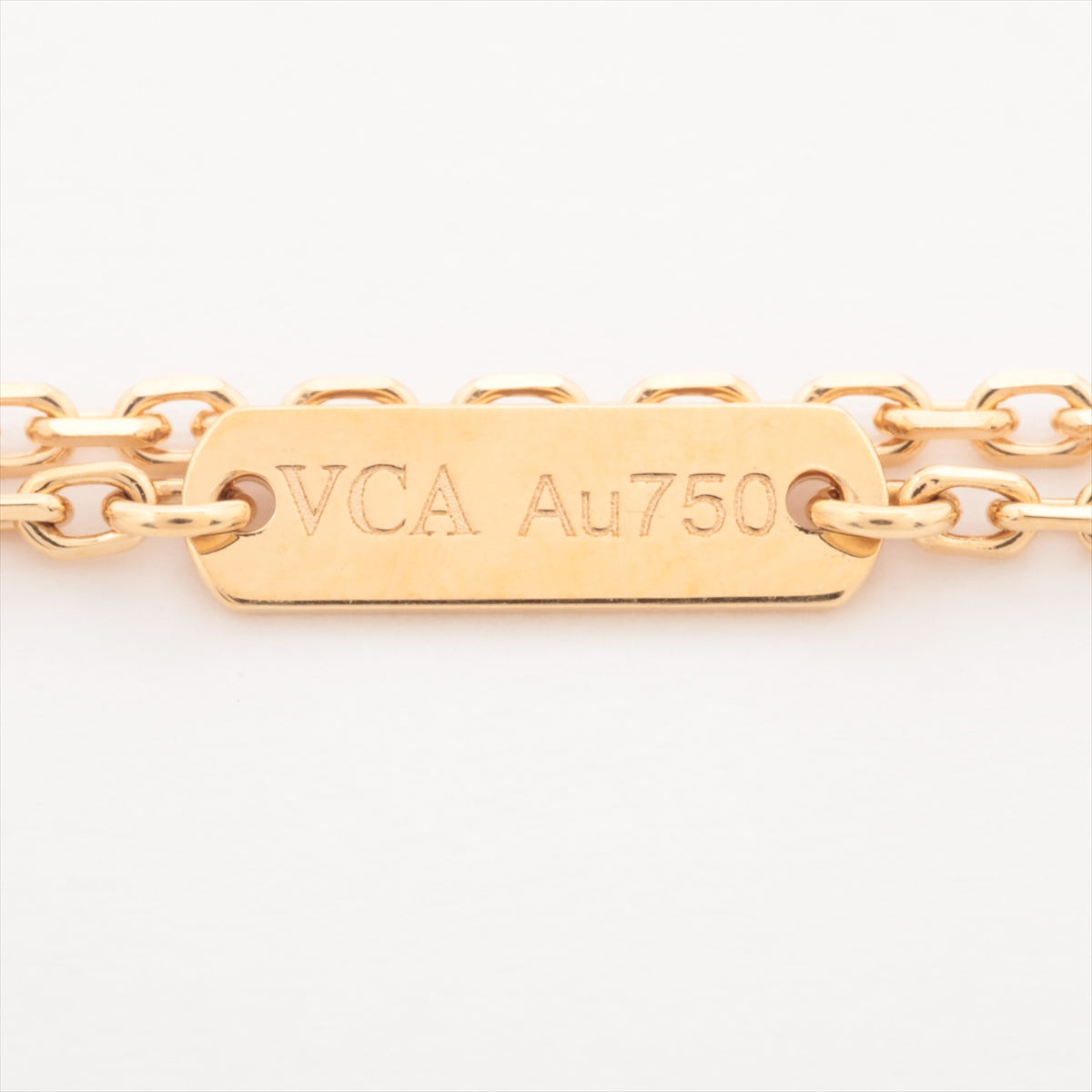Van Cleef & Arpels Vintage Alhambra diamond Necklace 750(YG) 5.6g VCARA45300