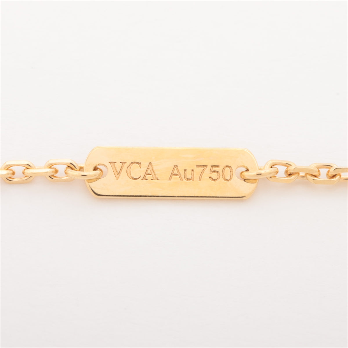 Van Cleef & Arpels Vintage Alhambra Onyx Necklace 750(YG) 5.2g