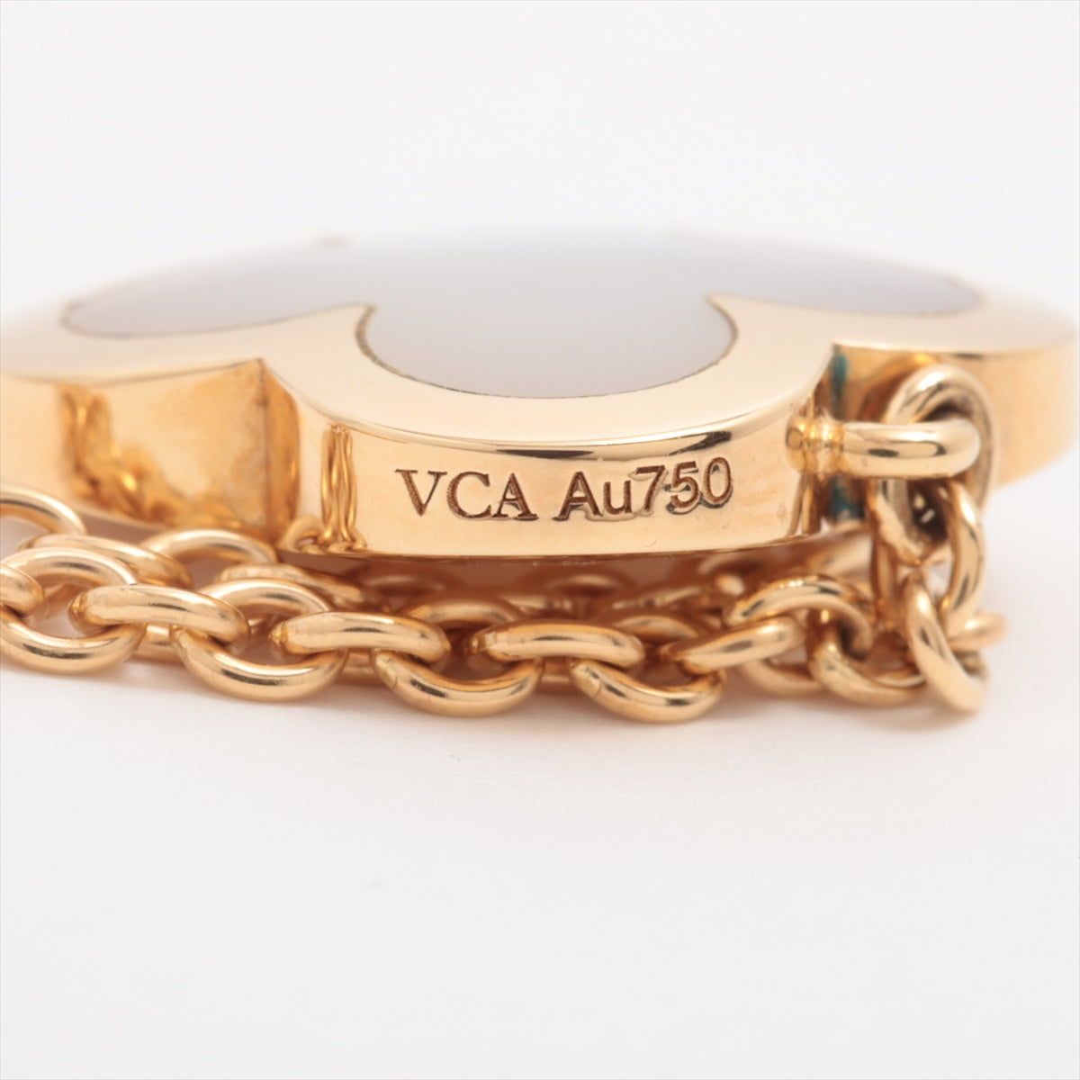 Van Cleef & Arpels Pure Alhambra shells Necklace 750(YG) 8.8g VCARA39700