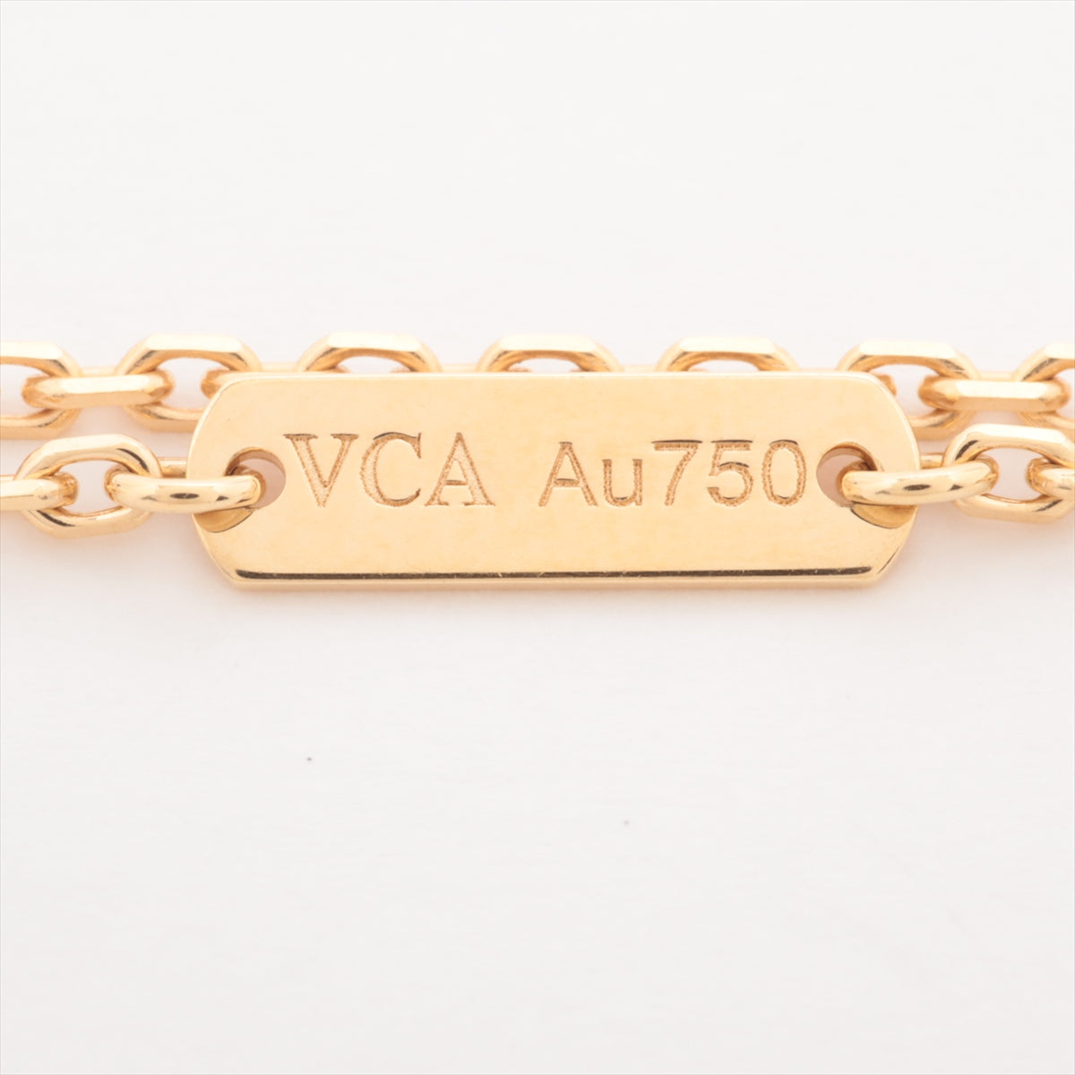 Van Cleef & Arpels Vintage Alhambra Tigar eye Necklace 750(YG) 5.1g VCARD38600